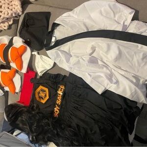 Family Sushi Halloween Costume, Sushi Chef, Soy Sauce, Baby and Pet included